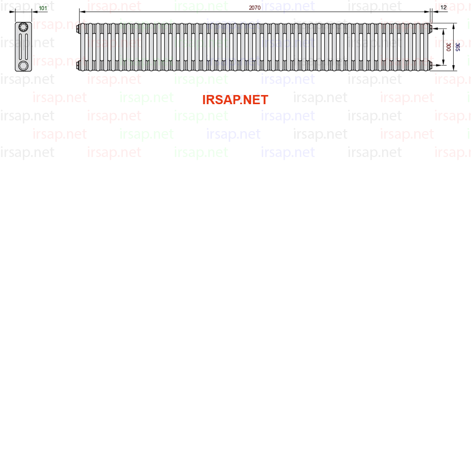 Радиатор IRSAP Tesi 30365/46 T30 CL 01